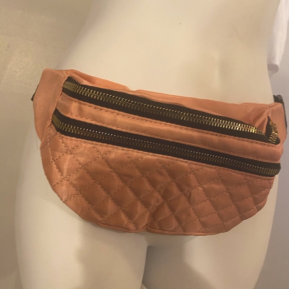 Stylish Waist/Hip Bag with gold Zipper hardware - Picture 4 of 16
